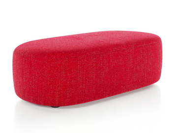 GUEST - Upholstered rectangular fabric pouf by Liu Jo Living Collection - view 2